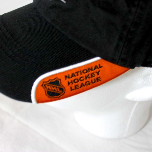 NHL PHILADELPHIA FLYERS PLAYER MARK RECCHI SIGNED Baseball Cap Hat Black Orange - Picture 9 of 12